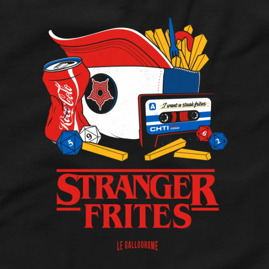 Tee-shirt mixte Stranger Frites T.L