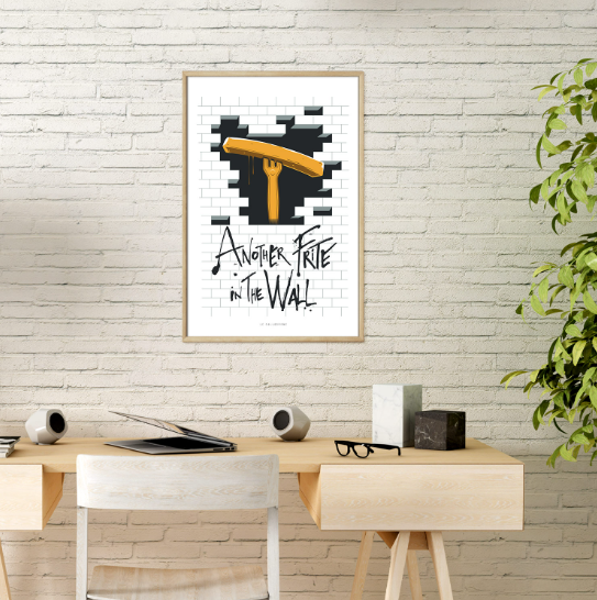 Affiche collector Another Frite In The Wall