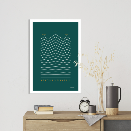 Affiche collector Dynamique Des Plaques - Monts Des Flandres