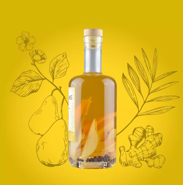 Armagnac arrangé AOC bio - poire, gingembre, poivre de Timut