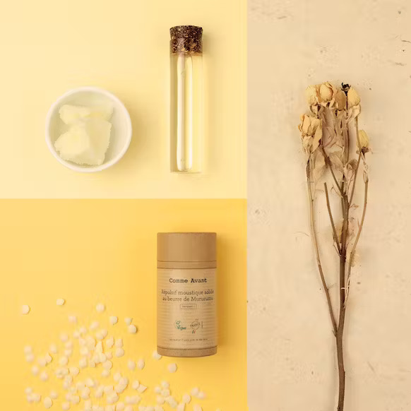 Répulsif Anti-Moustique Naturel Solide Au Beurre De Murumuru