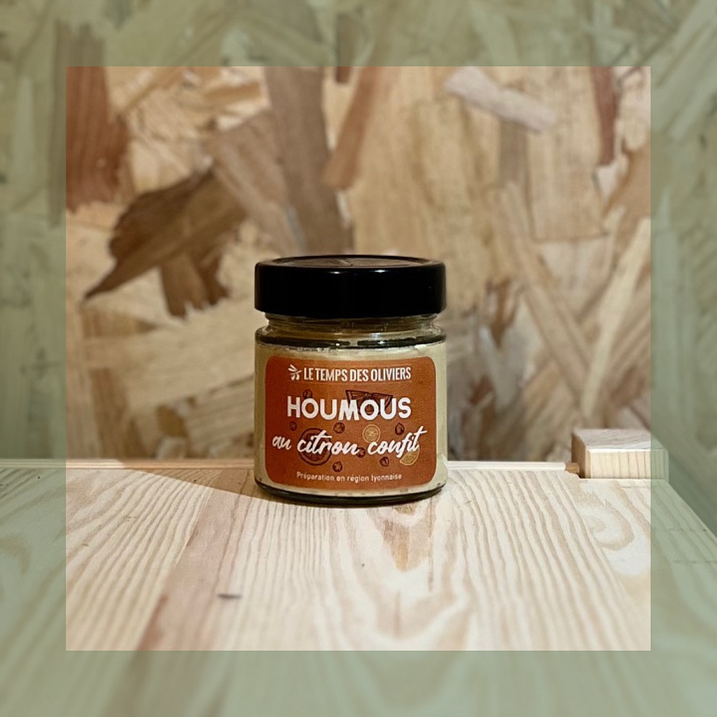 Houmous au citron confit bio - Le temps des oliviers