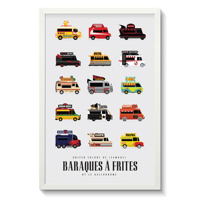 Affiche collector Famous Baraques A Frites