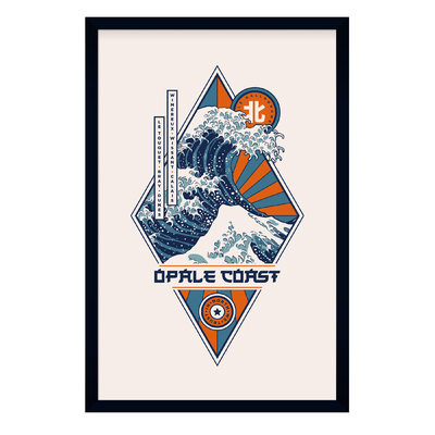 Affiche collector Hokusai - Opale Coast