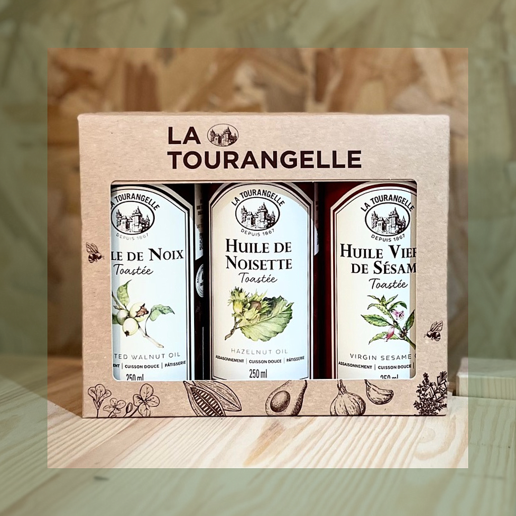 Trio D'huiles Coup de Cœur (Noix, Noisette &amp; Sésame) 3X250ml - La tourangelle