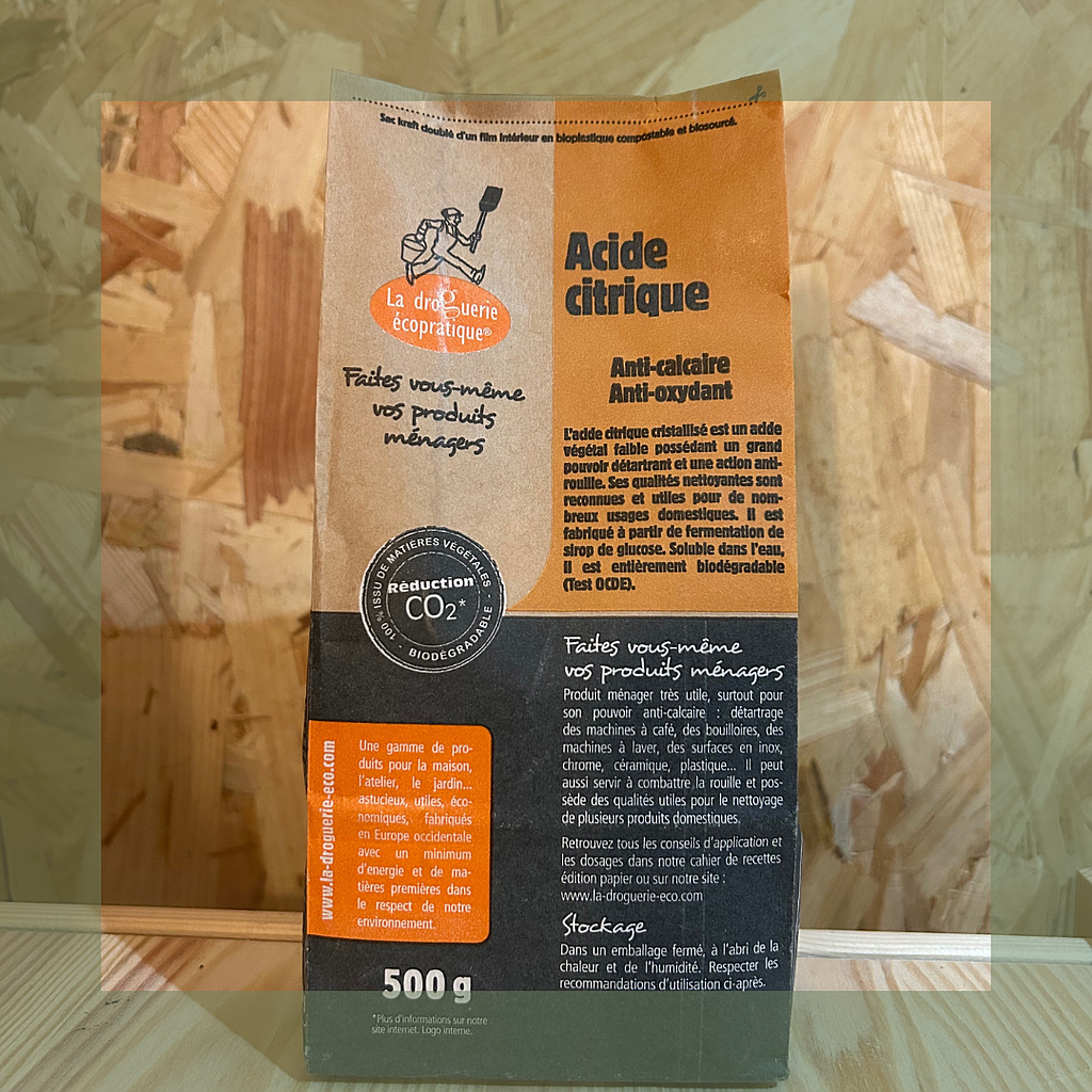 Acide citrique 500 g - Ecodis