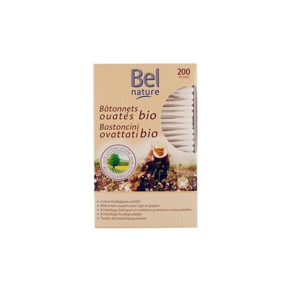 Boite De 200 Cotons Tiges Biodégradables Au Coton Bio