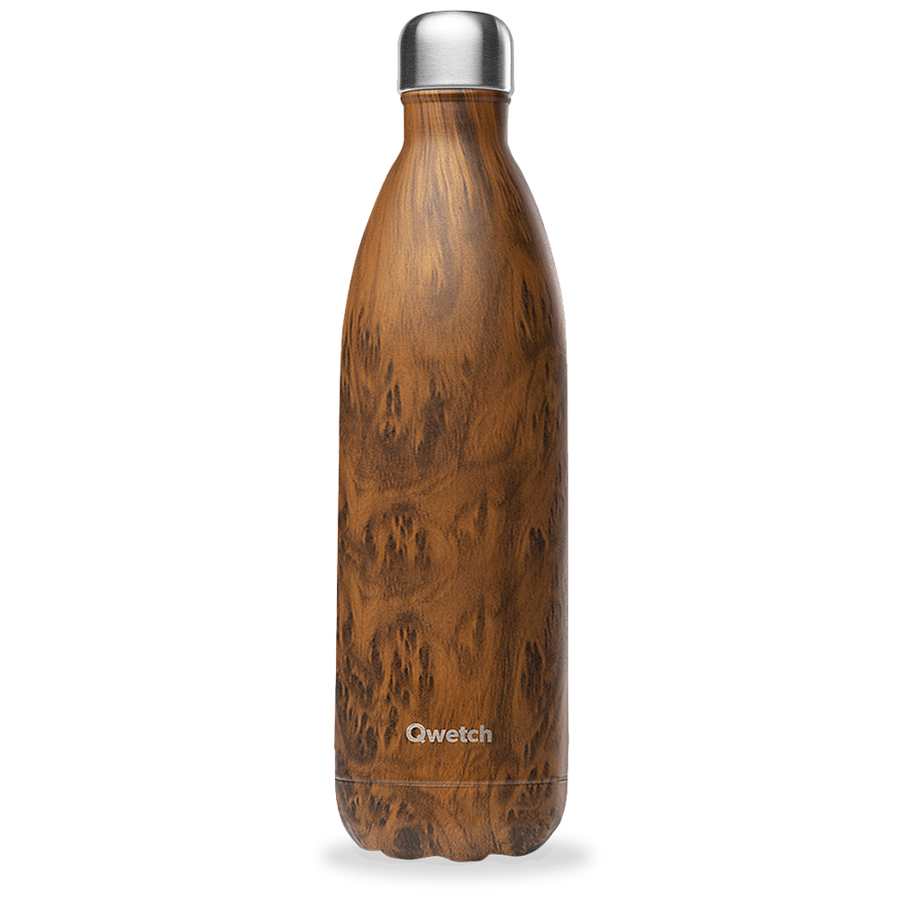 Bouteille Isotherme 1L Wood - Qwetch