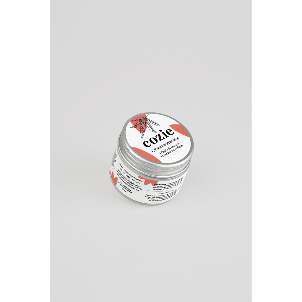 Crème Nourrissante À L’Huile De Chanvre Et Eau Florale De Thym - Cozie