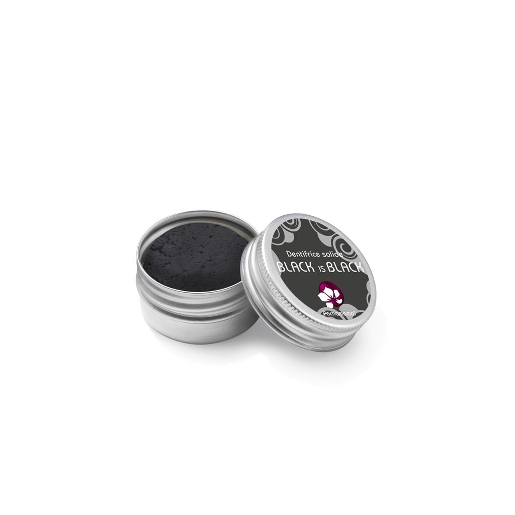 Dentifrice Solide - Black Is Black - Boite Métal