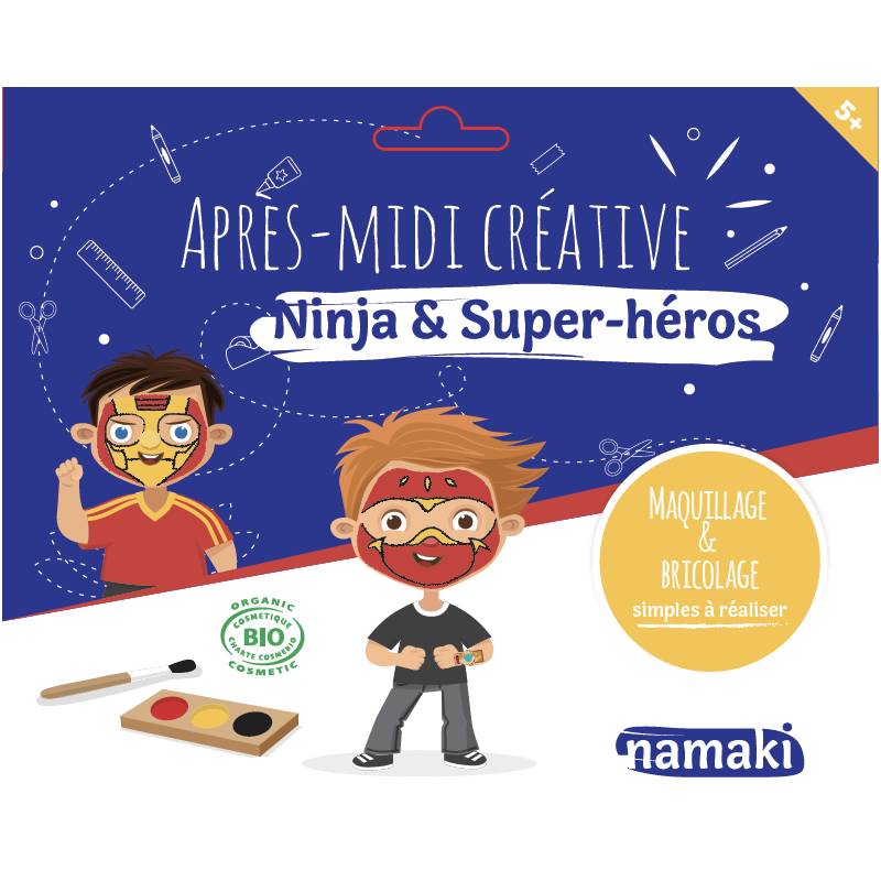 Kit 3 Couleurs Ninja &amp; Super-Héros Bio