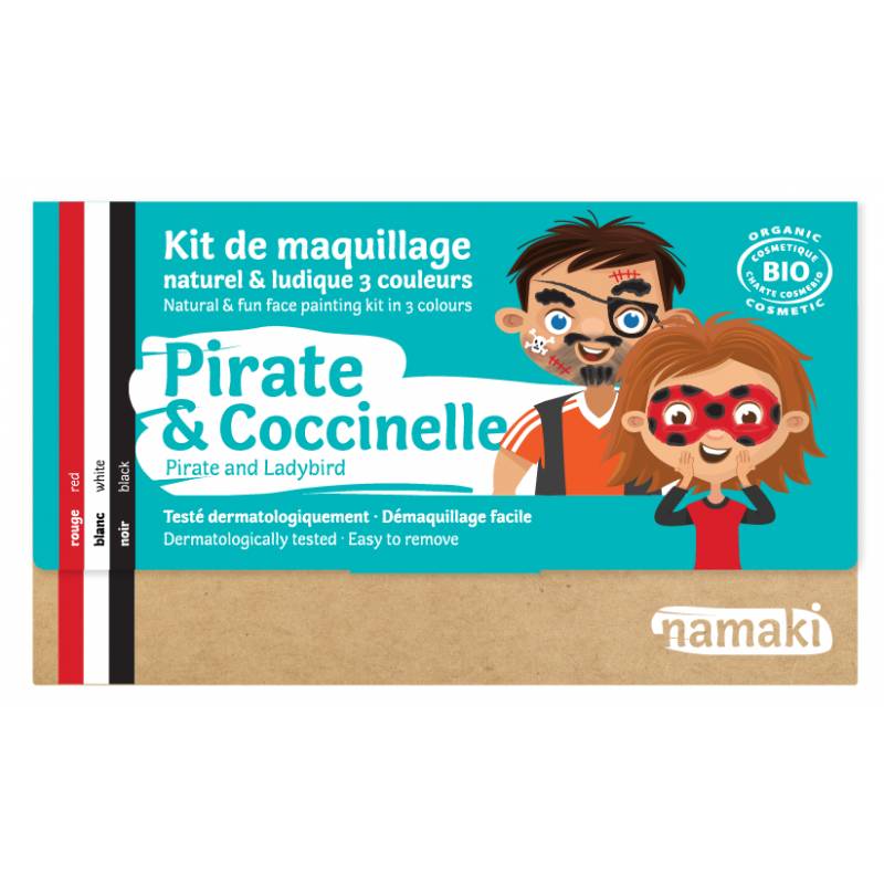 Kit De Maquillage 3 Couleurs Pirate &amp; Coccinelle