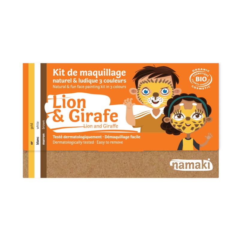 Kit De Maquillage 3 Couleurs Lion &amp; Girafe Bio