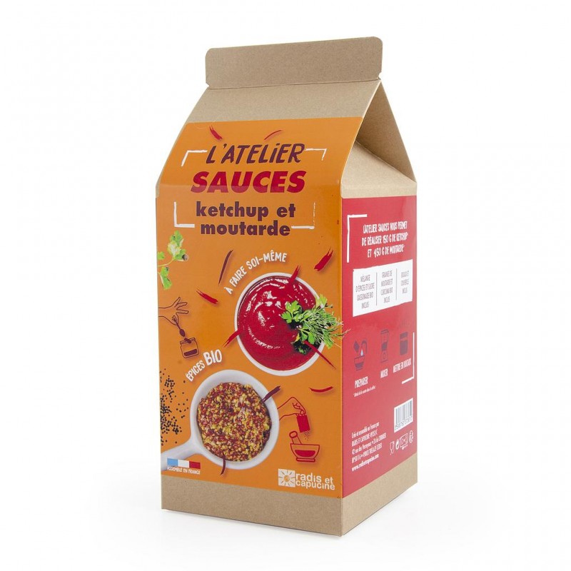 Kit L'Atelier Sauces Ketchup Et Moutarde Bio