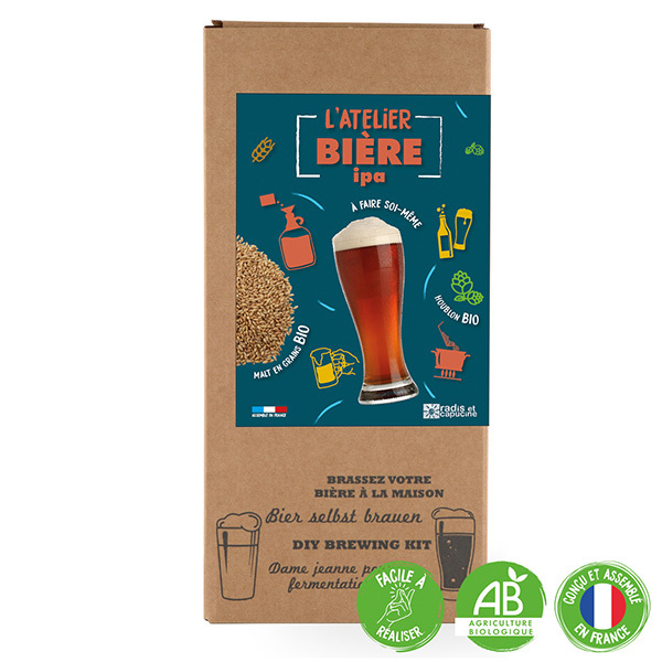 Coffret Brassage Tout Grain Malt Bio 4L Bière Ipa Bio