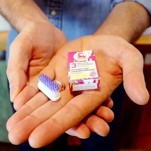 Recharge De 3 Têtes De Brosse À Dents - Souple Lamazuna