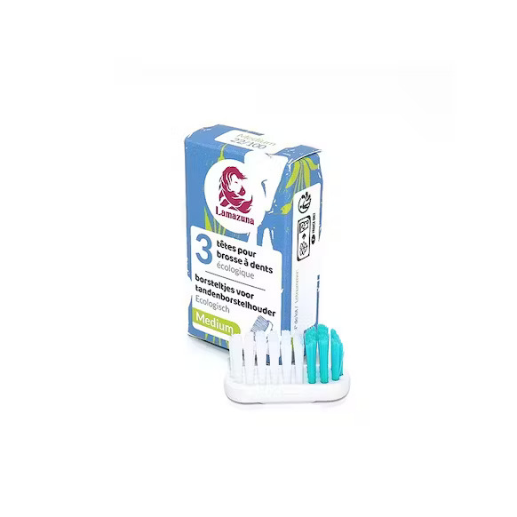 Recharge De 3 Têtes De Brosse À Dents - Medium Lamazuna