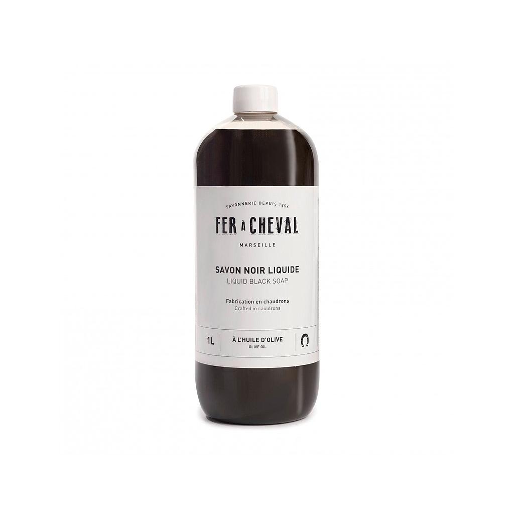 Savon Noir Liquide À L'Huile D'Olive Fer à cheval 1L