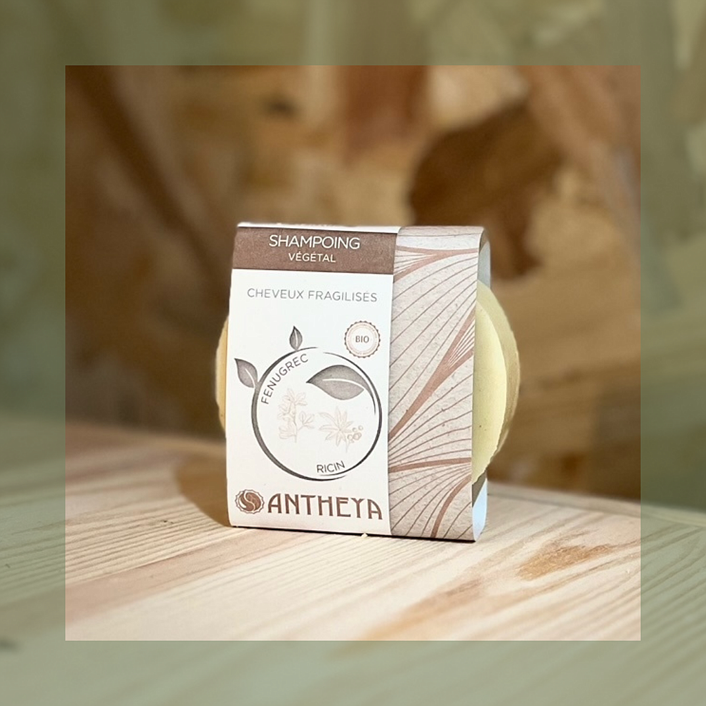 Shampoing Solide force et pousse cheveux fragilisés - Antheya