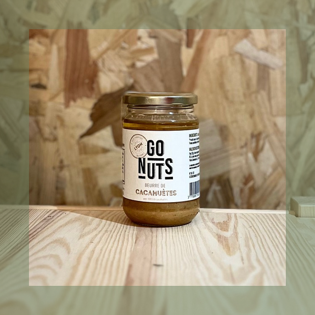 Beurre de cacahuètes 270g bio - Go nuts