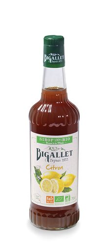 Sirop de citron bio 70CL - Bigallet