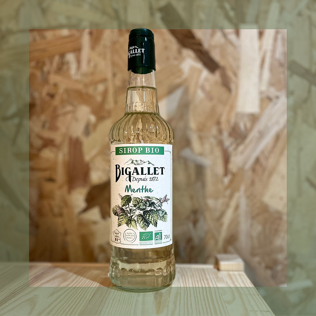 Sirop de menthe bio 70CL - Bigallet