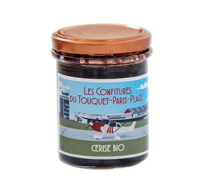 Confiture de cerise 220g bio - Les confitures du Touquet