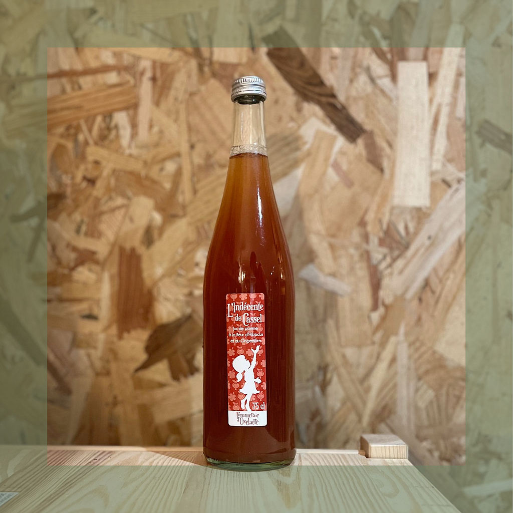 Jus Pomme Indécente Hibiscus Gingembre 75Cl Pommeraie D'Oxelaëre