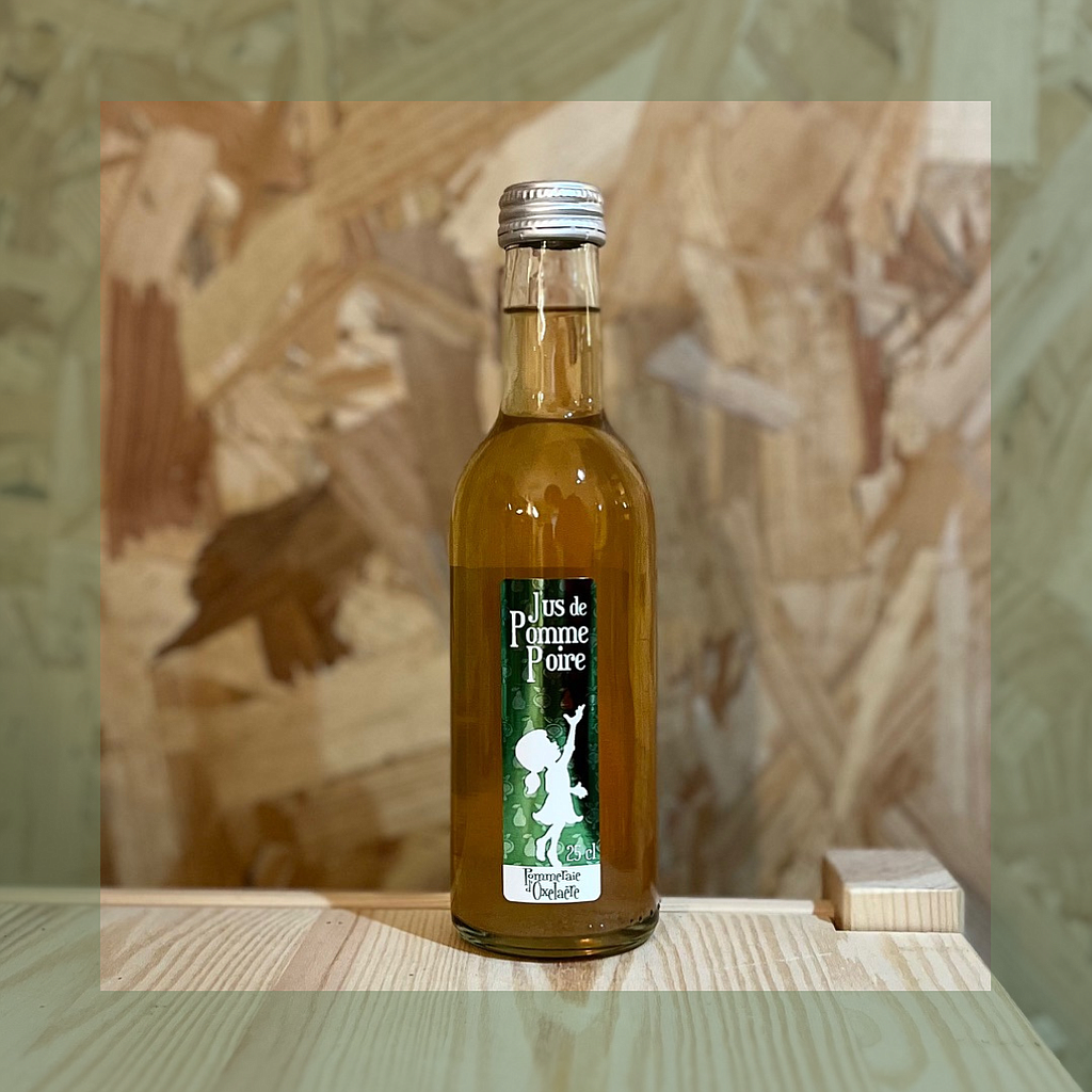 Jus de pomme poire 25CL - La pommeraie d'Oxelaëre