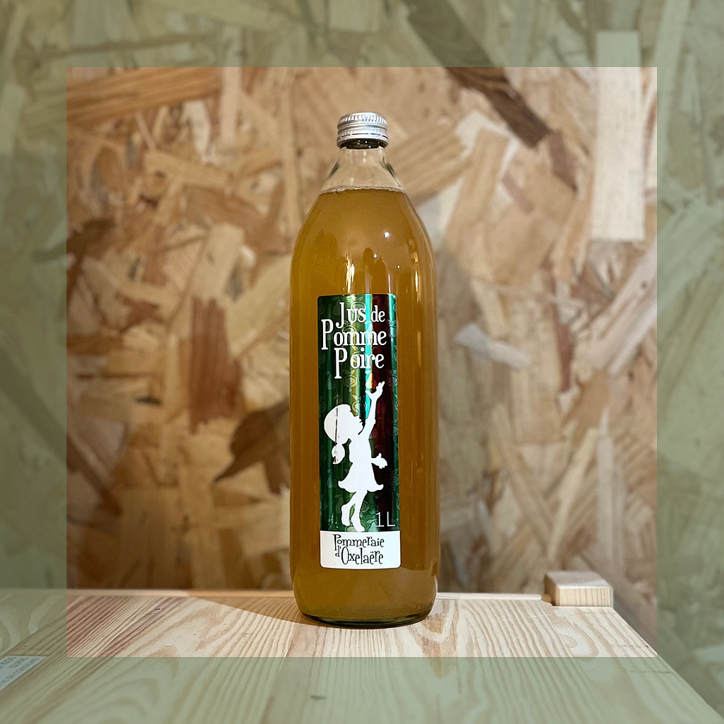 Jus de pomme poire 1L - La pommeraie d'Oxelaëre