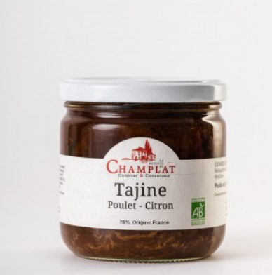 Tajine de poulet au citron 340G bio