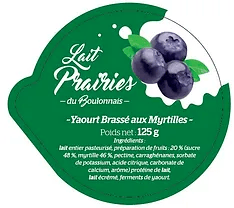 Yaourt Myrtille - Lait prairies du boulonnais