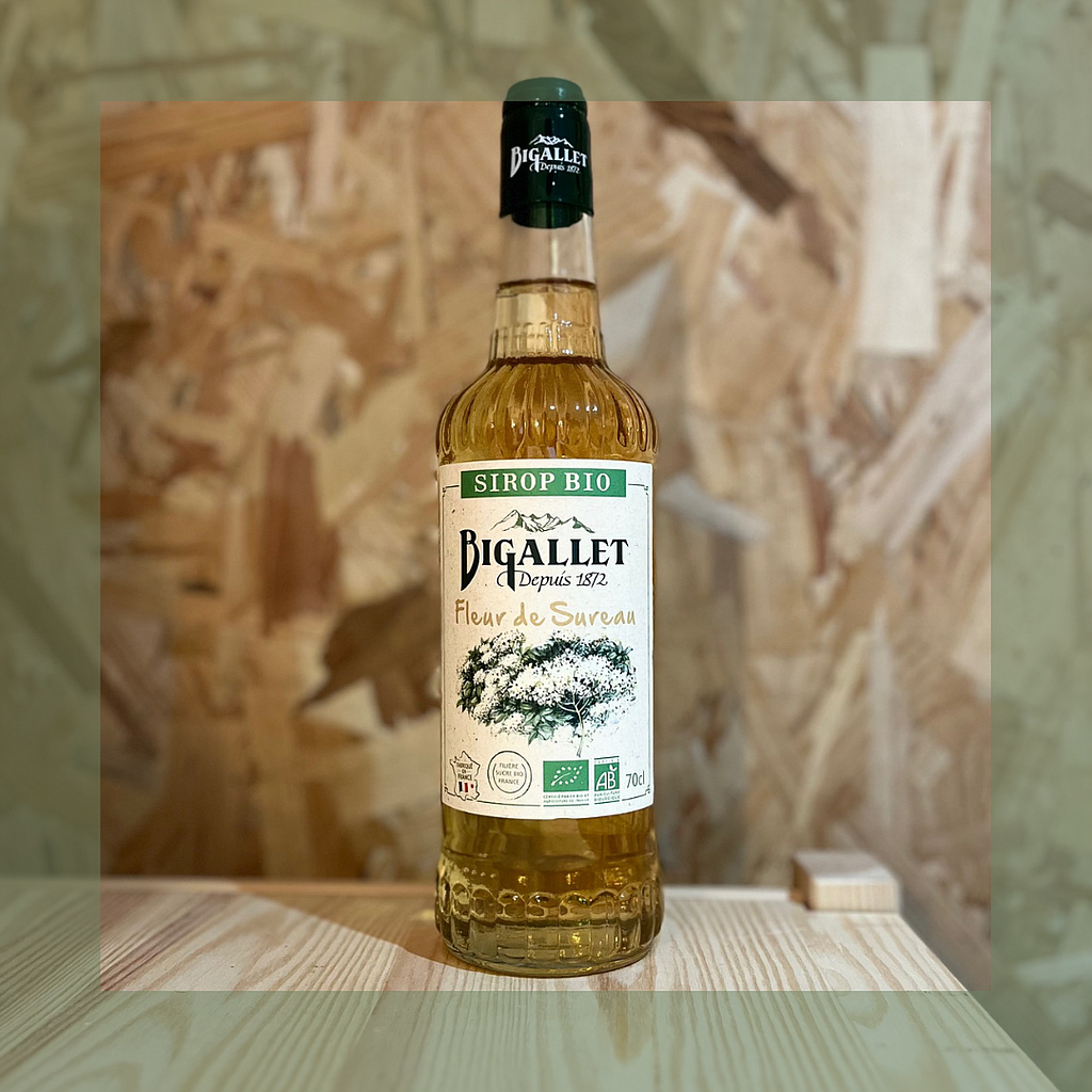 Sirop de fleur de sureau bio 70cl - Bigallet