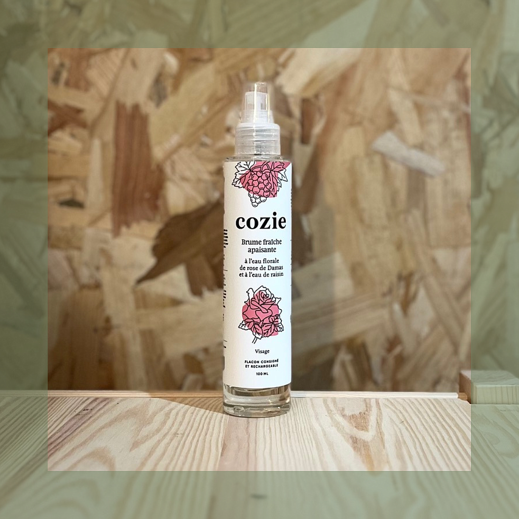 Brume Fraîche À L’Eau Florale De Rose Et Raisin Bio
