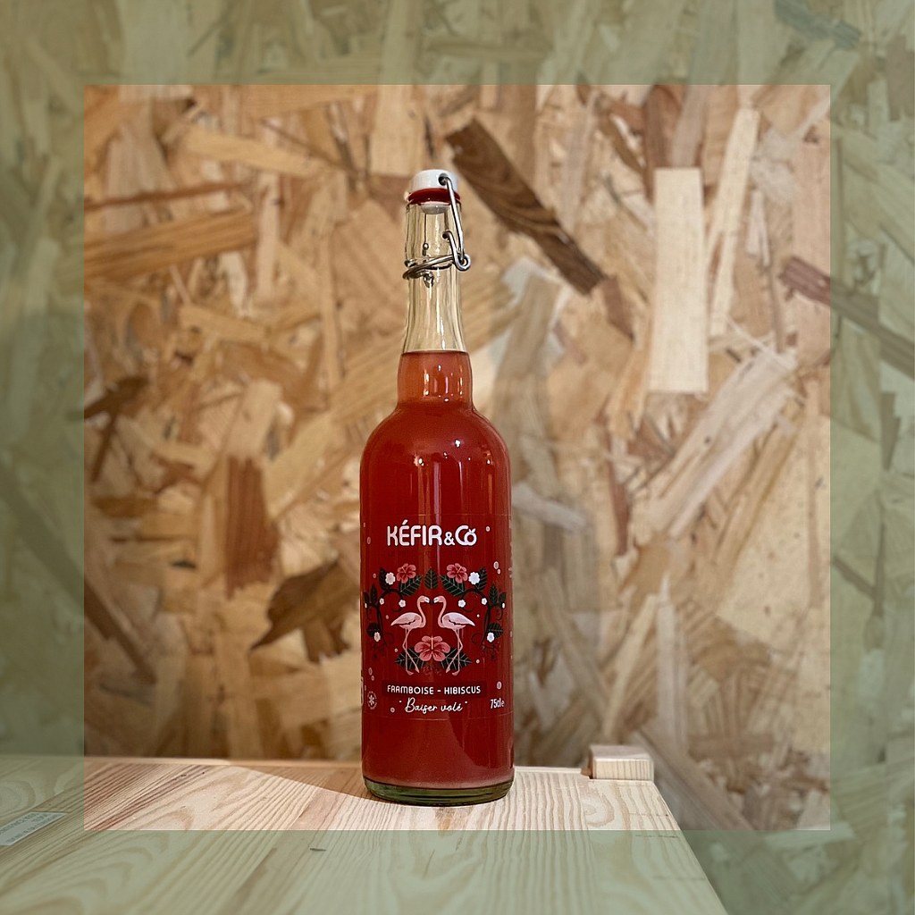 Kéfir De Fruits Framboise Hibiscus Bio 75Cl