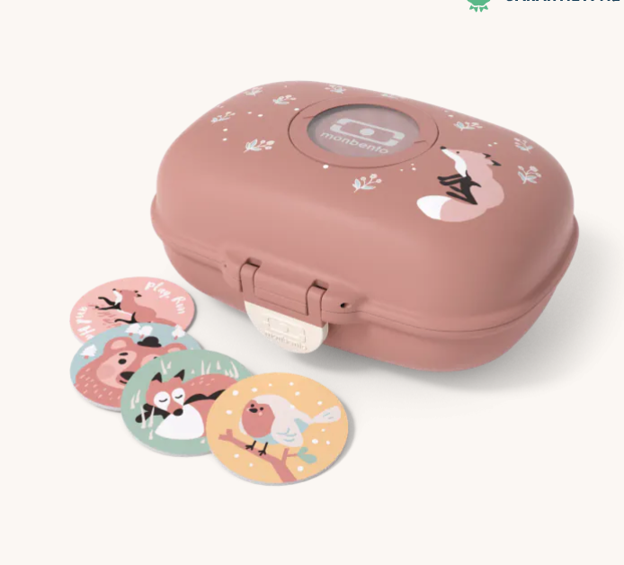 Boîte à goûter cannelle fox - Mon bento