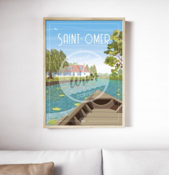 Affiche Wim Saint-Omer Le Marais Audomarois (50/70)