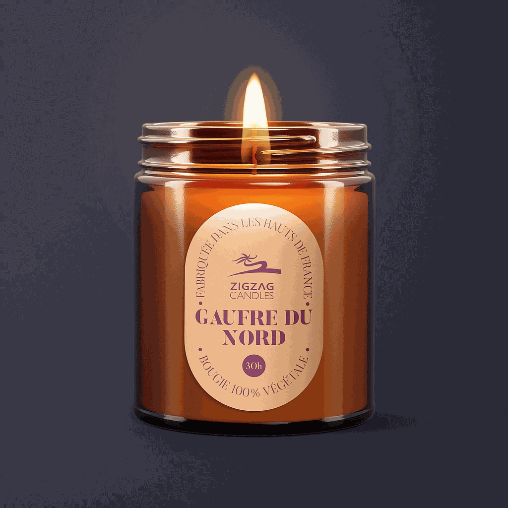 Bougie gaufre du Nord - Zigzag