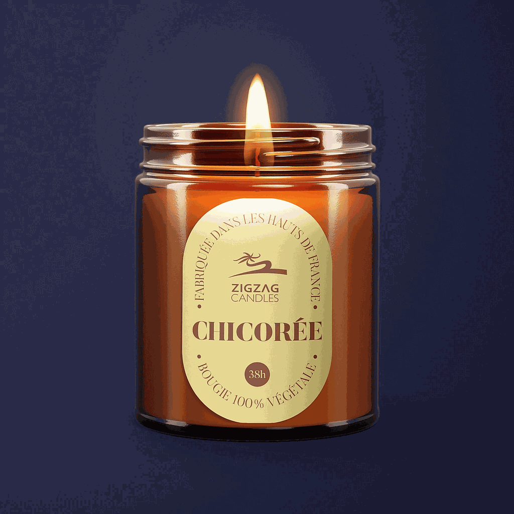 Bougie chicorée - Zigzag