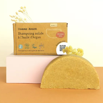 Shampoing Solide Cheveux Secs à l'Huile D’Argan - Comme Avant