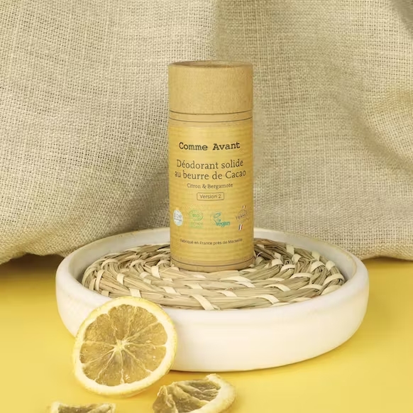 Déodorant Naturel Solide Citron &amp; Bergamote - Comme Avant