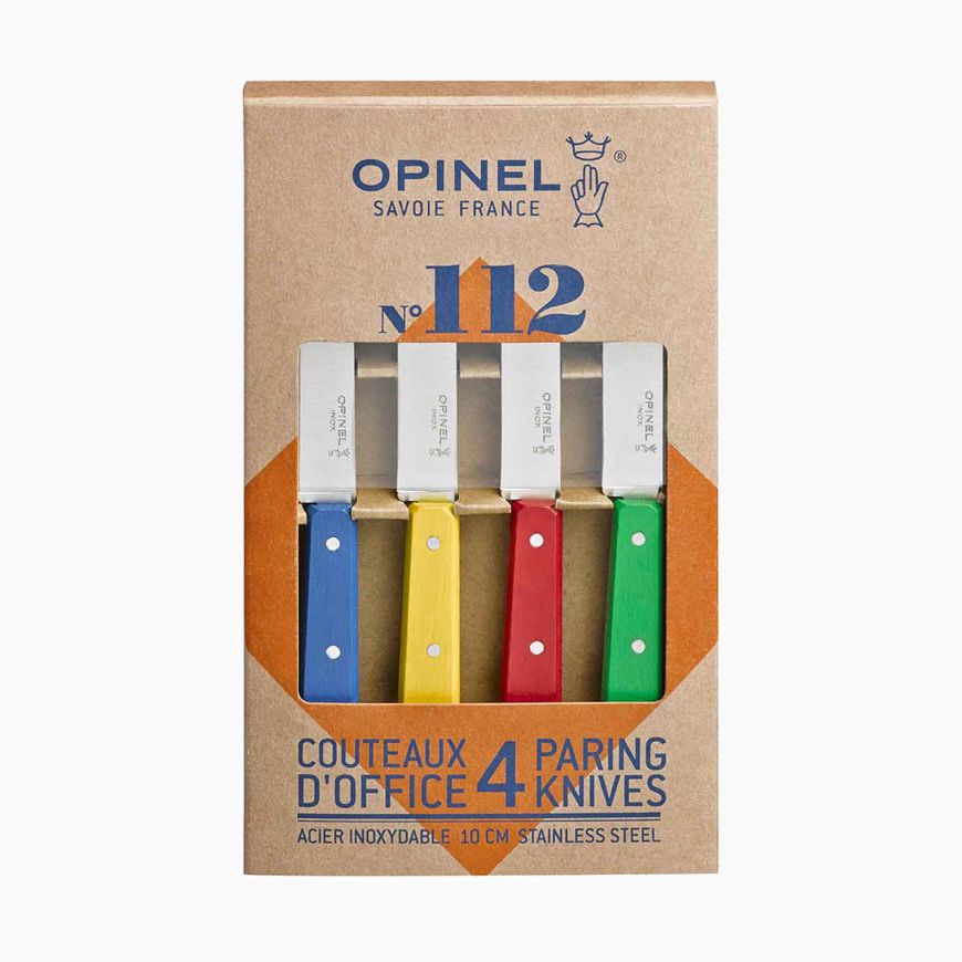 Coffret Opinel 4 couteaux d'office couleurs #112