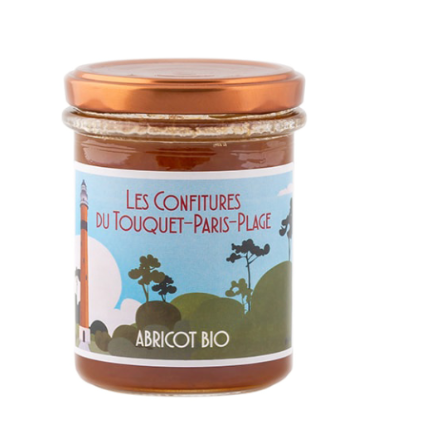 Confiture d'abricot 220g bio - Les confitures du Touquet
