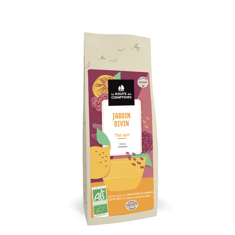 Thé vet jardin divin 100g bio - La route des comptoirs