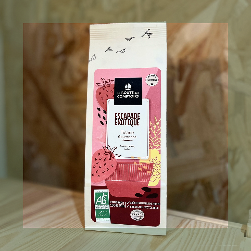 Tisane escapade exotique 100g bio - La route des comptoirs