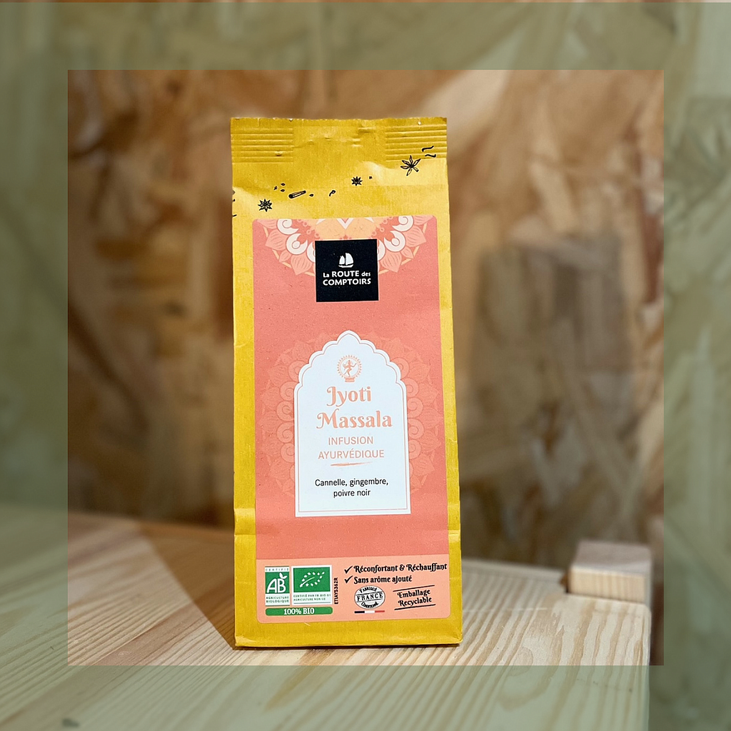 Infusion ayurvédique jyoti massala bio 80g - La route des comptoirs