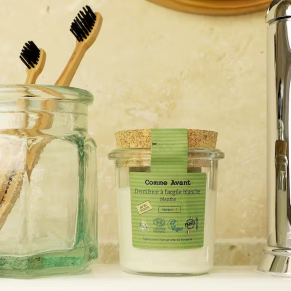 Dentifrice En Pâte Bio À La Menthe (Avec Fluor) - Comme Avant