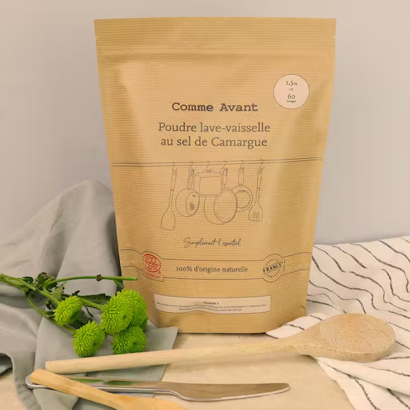 Poudre Lave-Vaisselle Naturelle Au Sel De Camargue - Comme Avant