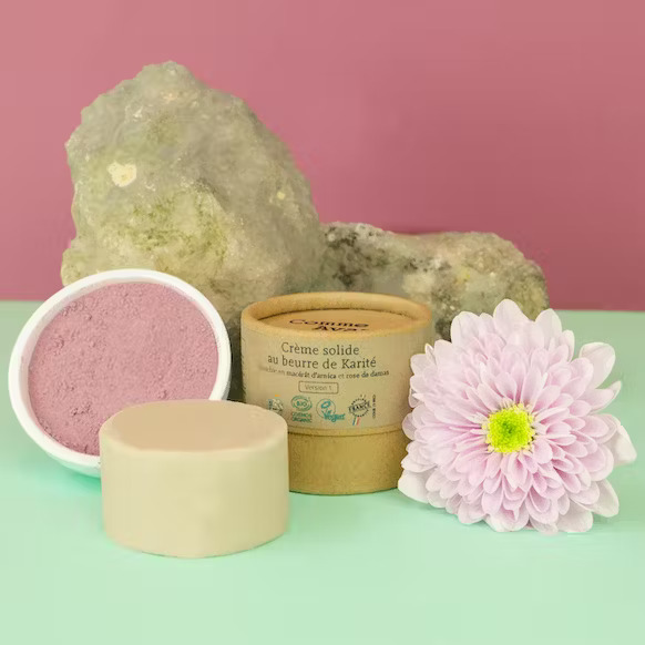 Crème Solide Bio À L'Arnica Et À La Rose De Damas - Comme Avant