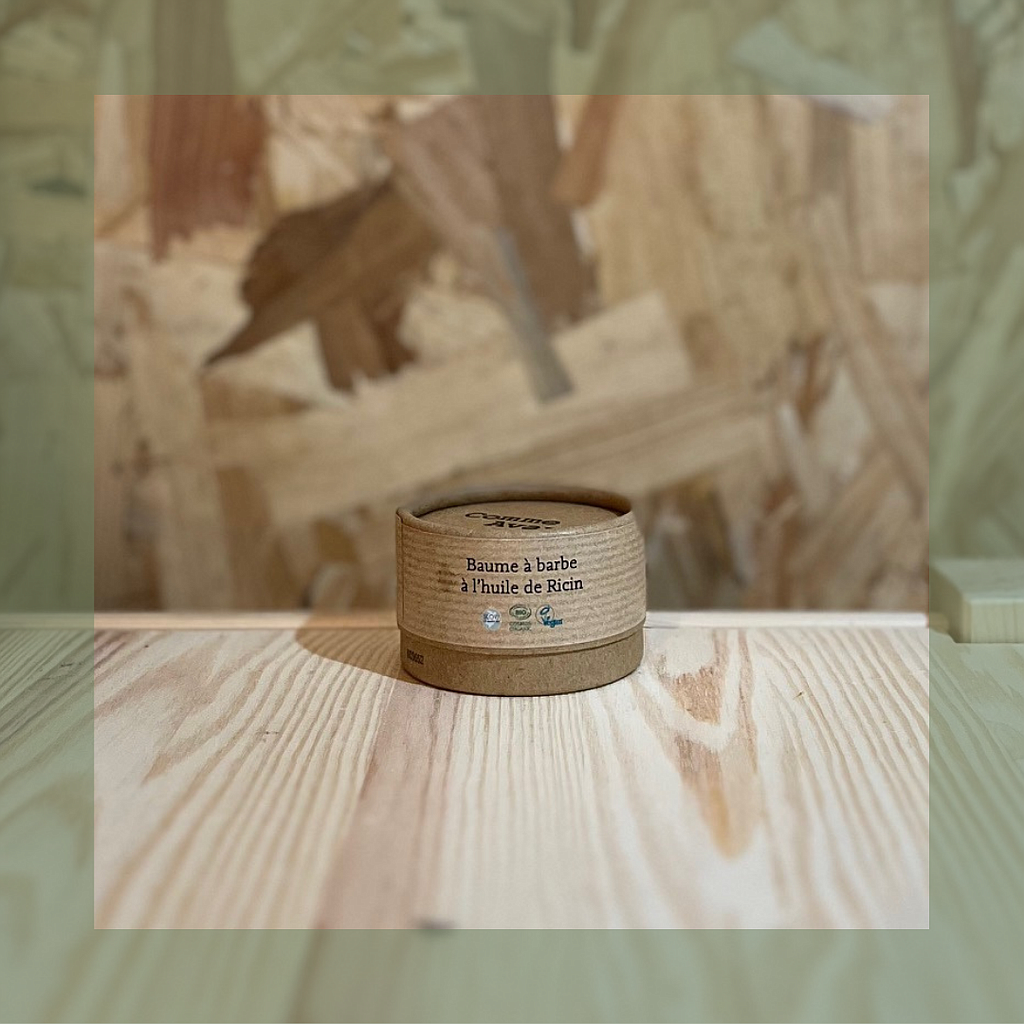 Baume À Barbe Naturel Bio À L'Huile De Ricin 40G - Comme Avant